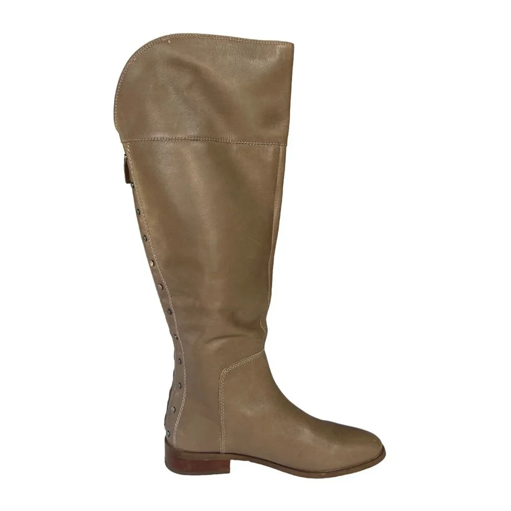 Franco Sarto Roselle Over The‎ Knee Boots Womens 7 M Tan Riding